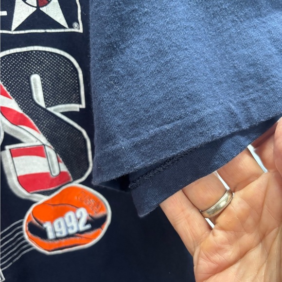 Vintage 1992 USA Dream Team Basketball World Champs Single Stitch T-Shirt Large - Picture 4 of 7